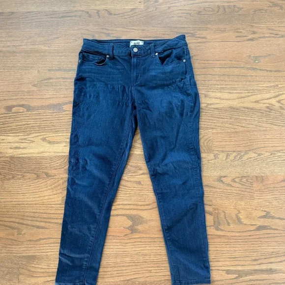 Paige Dark Denim Verdugo Crop - Size 31 - Picture 2 of 3